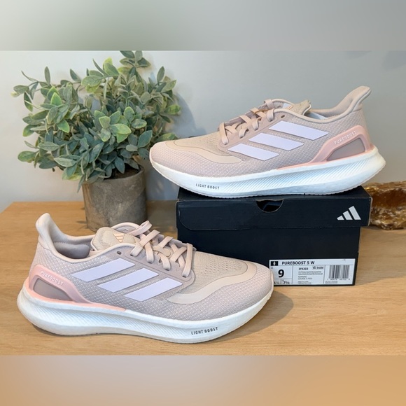 adidas Shoes - NWT Adidas Pureboost 5 W Blush Pink Running Shoes Size 9 Light Boost